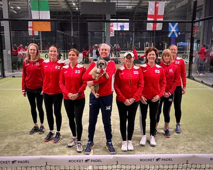 England ladies Four Nationals padel squad