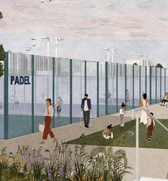 Hove Beach Project padel courts