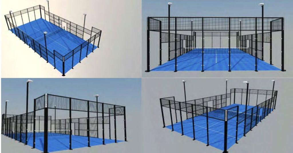 LTA padel court datasheet