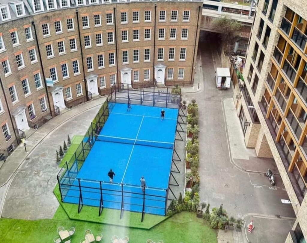 Padel at Tower Hill, London.