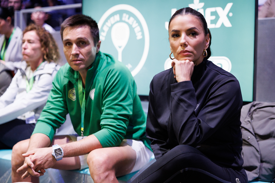 Eva Longoria with Bela at the Hexagon Cup 2024