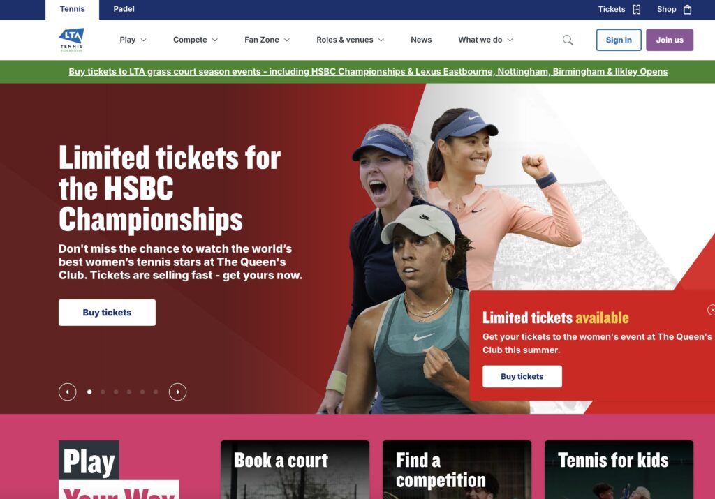 LTA website