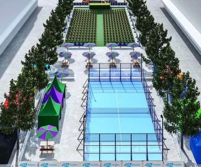 Padel in Plymouth's Piazza