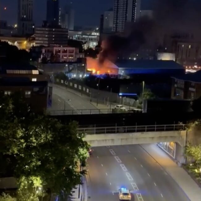 Fire at Padel Yard in Wandsworth