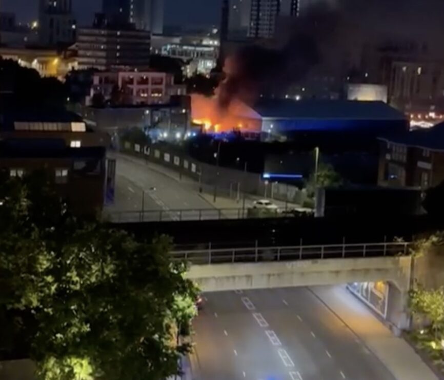Fire at Padel Yard in Wandsworth
