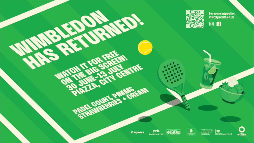 Book padel in the Piazza, Plymouth