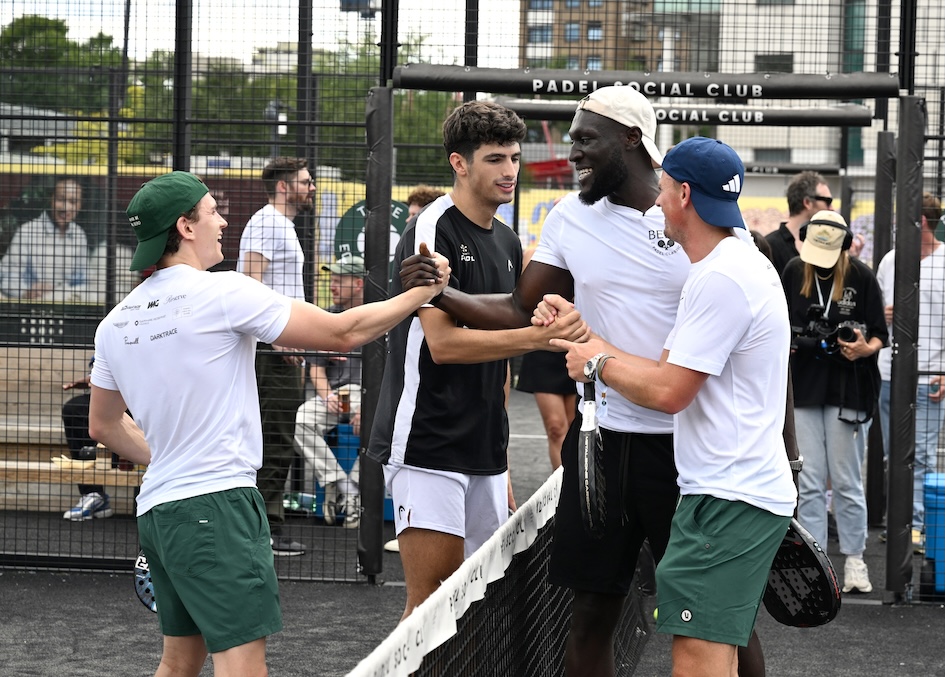 Tom Holland plays padel with Stormzy in London, Bero beer Pro Am.