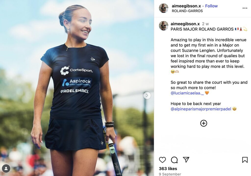 Aimee Gibson, success at Paris Major