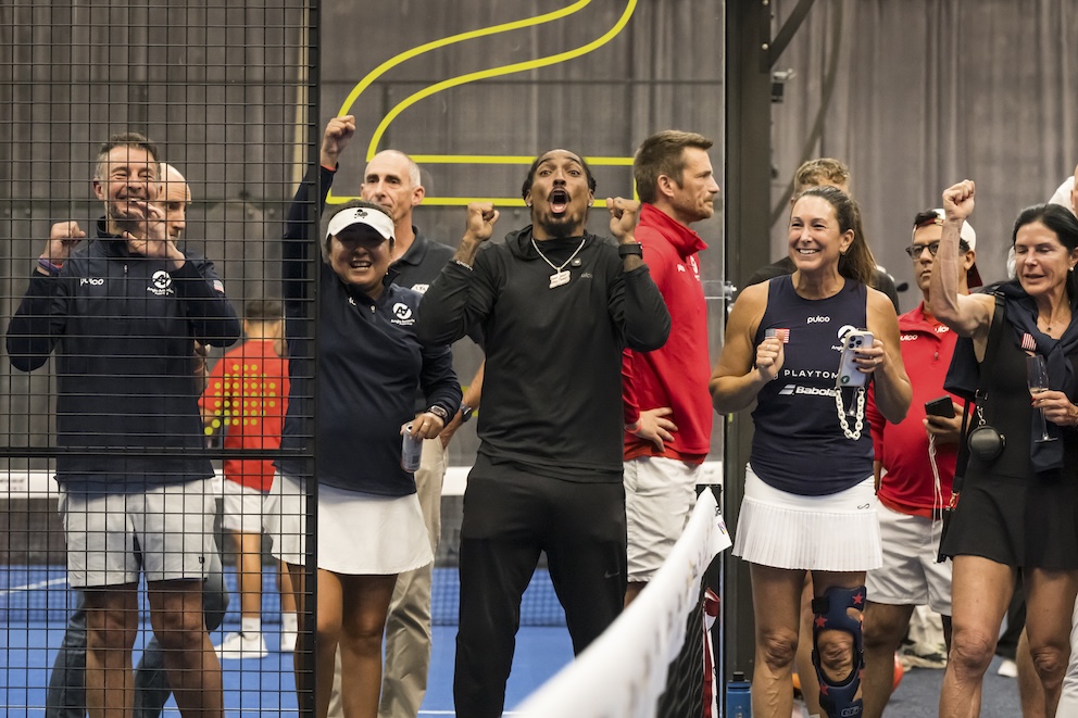 Spectators at the ANGLO AMERICAN PADEL CUP